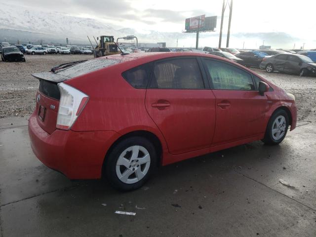 JTDKN3DU1B0312825 - 2011 TOYOTA PRIUS RED photo 3