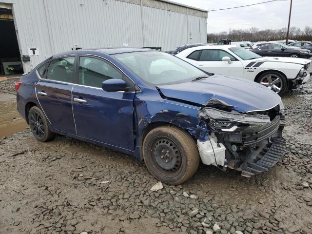 3N1AB7AP5HL641066 - 2017 NISSAN SENTRA S BLUE photo 4