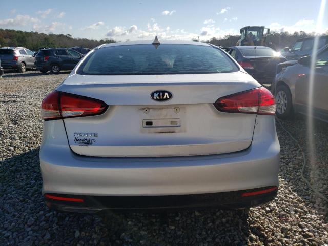 3KPFK4A70HE072309 - 2017 KIA FORTE LX SILVER photo 6