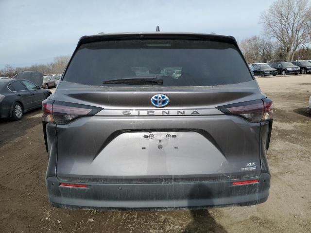 5TDJRKEC3PS145811 - 2023 TOYOTA SIENNA XLE GRAY photo 6