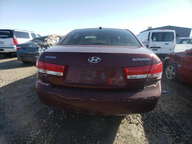 5NPET46C58H389304 - 2008 HYUNDAI SONATA GLS MAROON photo 6