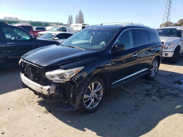 5N1CL0MM3EC519045 - 2014 INFINITI QX60 HYBRID BLACK photo 1