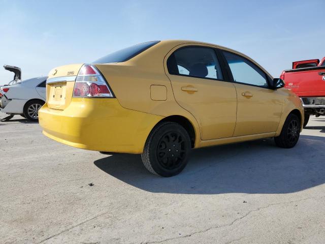 KL1TD56618B190120 - 2008 CHEVROLET AVEO BASE YELLOW photo 3