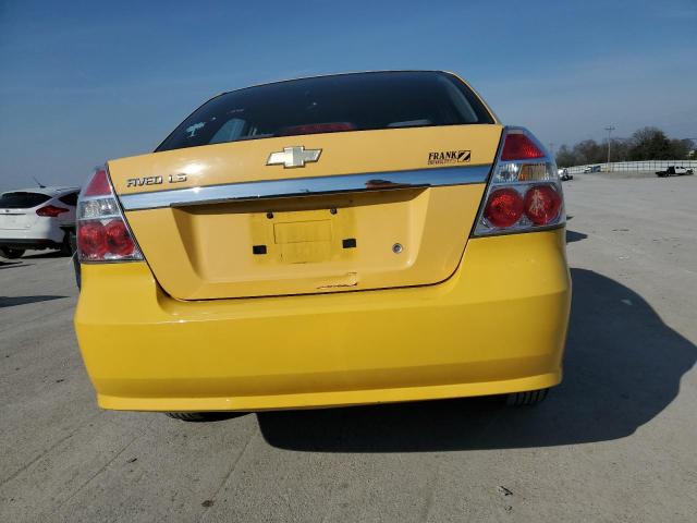 KL1TD56618B190120 - 2008 CHEVROLET AVEO BASE Sarı foto 6