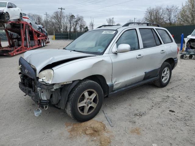 KM8SC13D04U847373 - 2004 HYUNDAI SANTA FE GLS SILVER photo 1