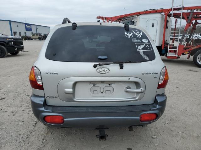 KM8SC13D04U847373 - 2004 HYUNDAI SANTA FE GLS SILVER photo 6