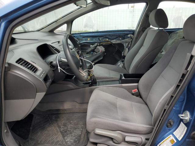 1HGFA16349L001096 - 2009 HONDA CIVIC VP BLUE photo 7