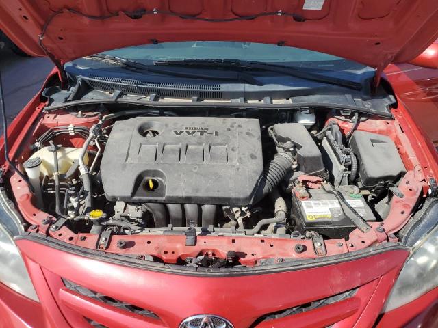 2T1BU4EE5DC971466 - 2013 TOYOTA COROLLA BASE MAROON photo 11