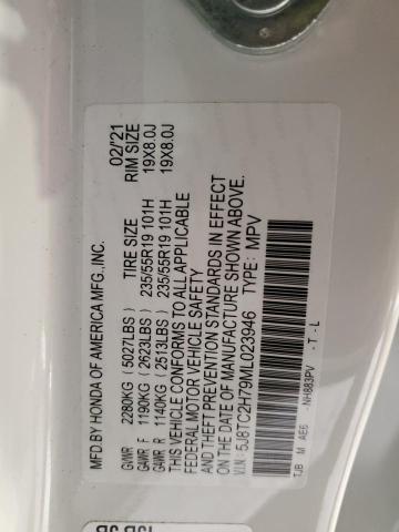 5J8TC2H79ML023946 - 2021 ACURA RDX ADVANCE Ağ foto 12