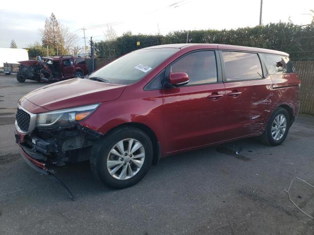 KNDMA5C1XG6112120 - 2016 KIA SEDONA L MAROON photo 1