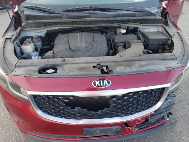 KNDMA5C1XG6112120 - 2016 KIA SEDONA L MAROON photo 12