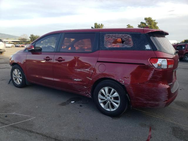 KNDMA5C1XG6112120 - 2016 KIA SEDONA L MAROON photo 2