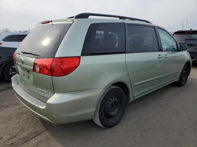 5TDZK23C69S279516 - 2009 TOYOTA SIENNA CE GREEN photo 3