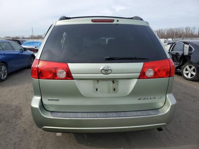 5TDZK23C69S279516 - 2009 TOYOTA SIENNA CE GREEN photo 6