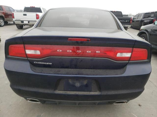 2C3CDXBG3EH191554 - 2014 DODGE CHARGER SE BLUE photo 6