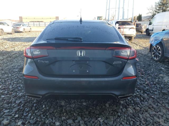 19XFL1H87NE008564 - 2022 HONDA CIVIC SPORT TOURING GRAY photo 6