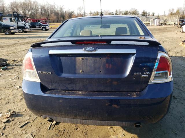 3FAHP02157R153655 - 2007 FORD FUSION SEL BLUE photo 6