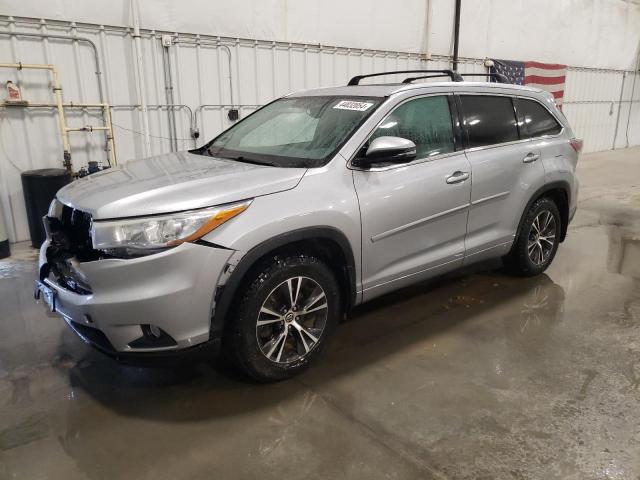 5TDJKRFH3GS243342 - 2016 TOYOTA HIGHLANDER XLE Gümüş foto 1