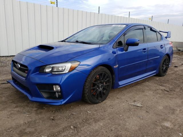 JF1VA2U66F9827671 - 2015 SUBARU WRX STI LIMITED BLUE photo 1