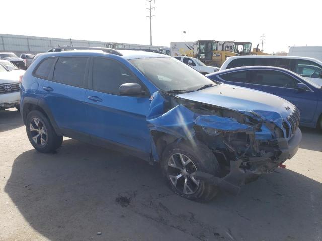 1C4PJMBB6JD571780 - 2018 JEEP CHEROKEE TRAILHAWK BLUE photo 4