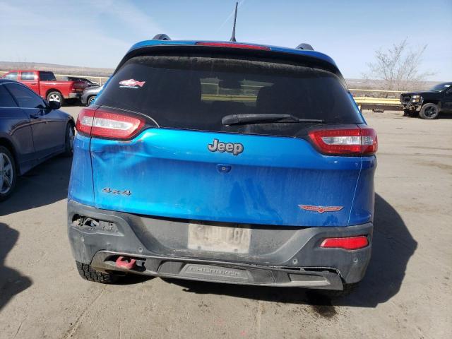 1C4PJMBB6JD571780 - 2018 JEEP CHEROKEE TRAILHAWK BLUE photo 6