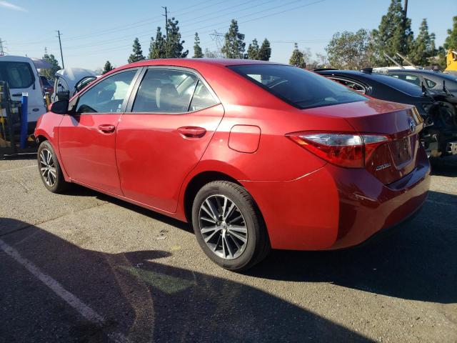 5YFBURHE6GP530247 - 2016 TOYOTA COROLLA L RED photo 2