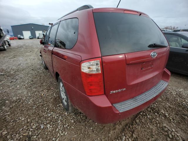 KNDMG4C33A6332989 - 2010 KIA SEDONA LX RED photo 2