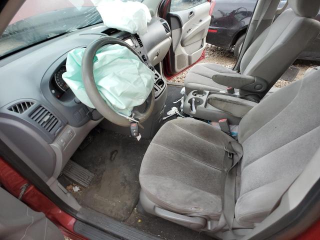 KNDMG4C33A6332989 - 2010 KIA SEDONA LX RED photo 7