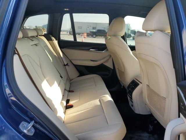 5UXTS1C03M9F52488 - 2021 BMW X3 XDRIVE30E BLUE photo 11