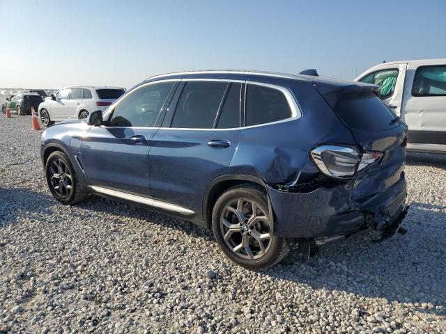 5UXTS1C03M9F52488 - 2021 BMW X3 XDRIVE30E BLUE photo 2