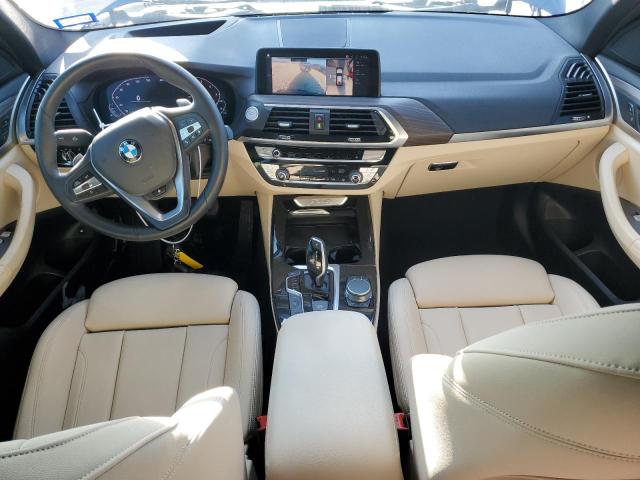 5UXTS1C03M9F52488 - 2021 BMW X3 XDRIVE30E BLUE photo 8