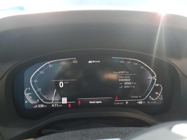 5UXTS1C03M9F52488 - 2021 BMW X3 XDRIVE30E BLUE photo 9