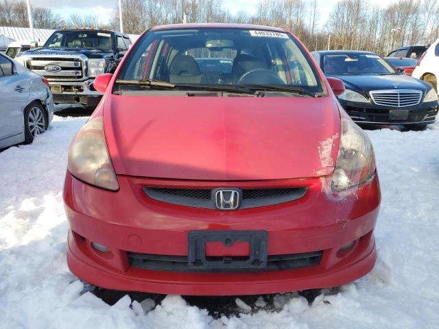 JHMGD38677S023995 - 2007 HONDA FIT S 红色 照片 5
