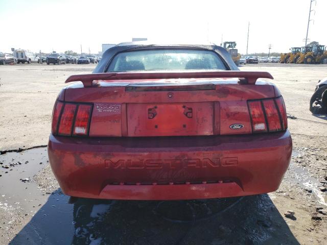 1FAFP44694F195732 - 2004 FORD MUSTANG RED photo 6