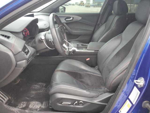 19UUB6F57MA000578 - 2021 ACURA TLX TECH A BLUE photo 7