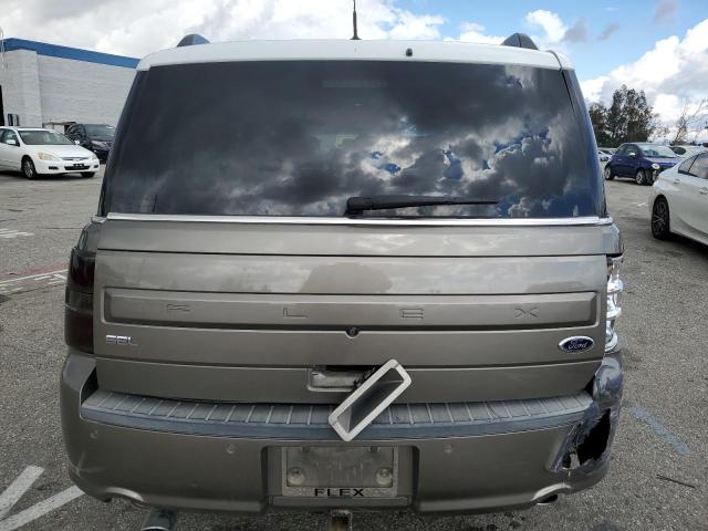 2FMGK5C84EBD18177 - 2014 FORD FLEX SEL TAN photo 6