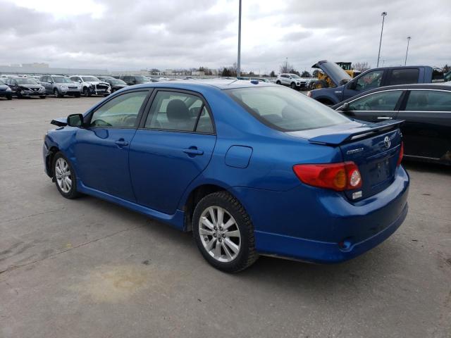 1NXBU40E49Z014257 - 2009 TOYOTA COROLLA BASE BLUE photo 2