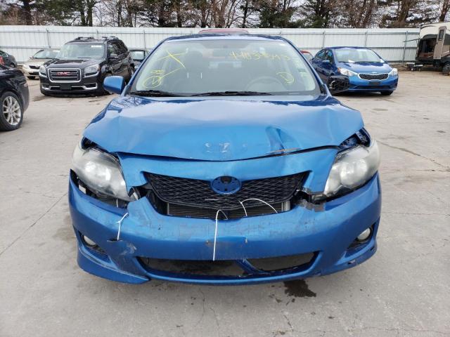 1NXBU40E49Z014257 - 2009 TOYOTA COROLLA BASE BLUE photo 5