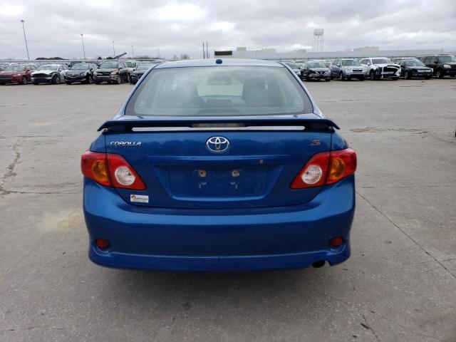 1NXBU40E49Z014257 - 2009 TOYOTA COROLLA BASE BLUE photo 6
