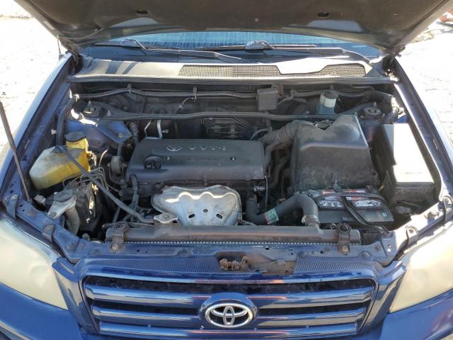 JTEGD21A440090521 - 2004 TOYOTA HIGHLANDER BLUE photo 12