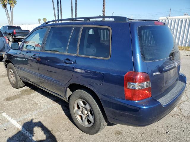 JTEGD21A440090521 - 2004 TOYOTA HIGHLANDER BLUE photo 2