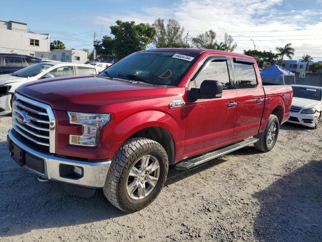 1FTEW1EF3GFA06650 - 2016 FORD F150 SUPERCREW RED photo 1