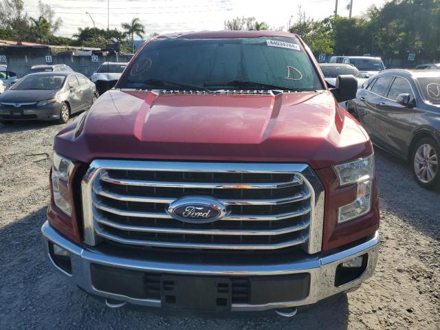1FTEW1EF3GFA06650 - 2016 FORD F150 SUPERCREW RED photo 5