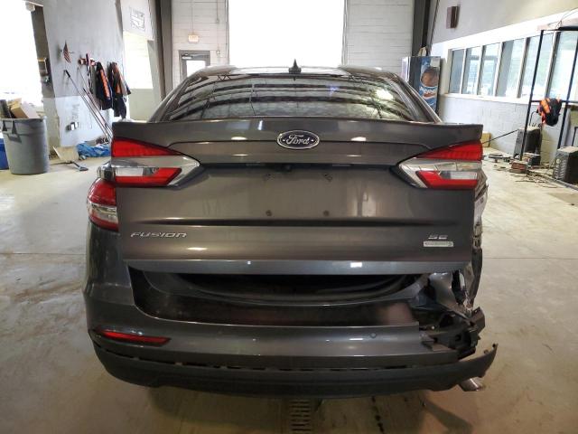 3FA6P0HD7LR187440 - 2020 FORD FUSION SE GRAY photo 6