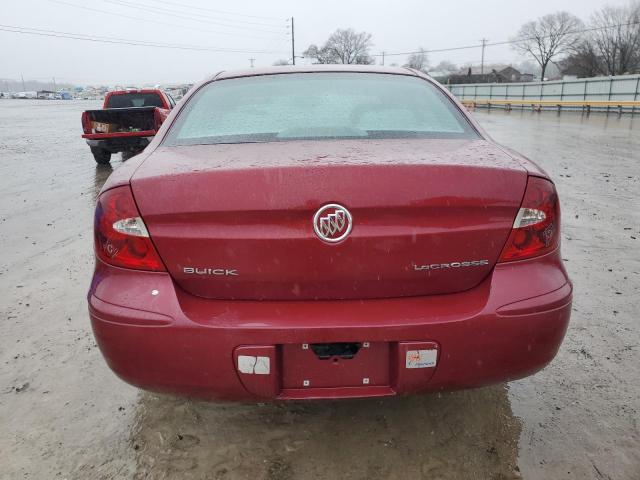 2G4WC532351317676 - 2005 BUICK LACROSSE CX RED photo 6