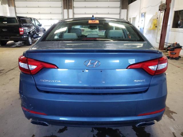 5NPE34AF4FH101108 - 2015 HYUNDAI SONATA SPORT BLUE photo 6