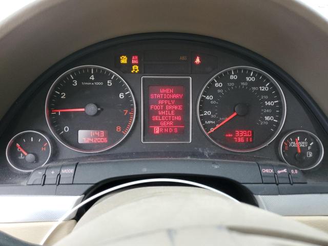 WAUAF78E78A160598 - 2008 AUDI A4 2.0T BLACK photo 9