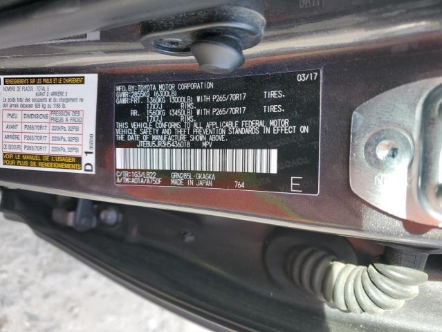 JTEBU5JR3H5436018 - 2017 TOYOTA 4RUNNER SR5/SR5 PREMIUM 灰色 照片 13