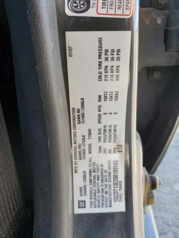 1GCDT13E288109143 - 2008 CHEVROLET COLORADO GRAY photo 12