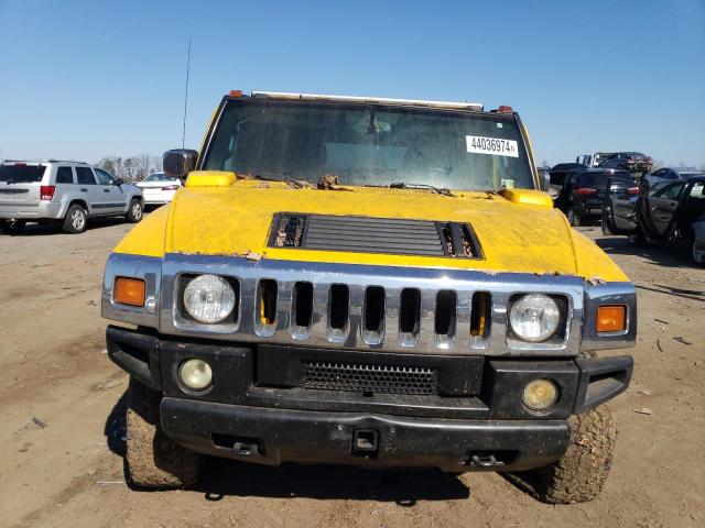 5GRGN23U95H105069 - 2005 HUMMER H2 YELLOW photo 5